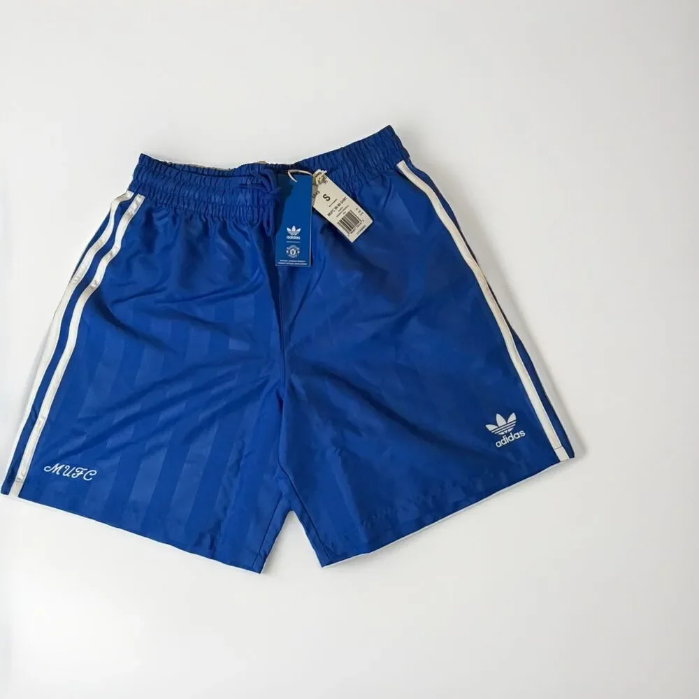 Adidas Originals Manchester United ‘88 Shorts Blue Men’s Small NWT